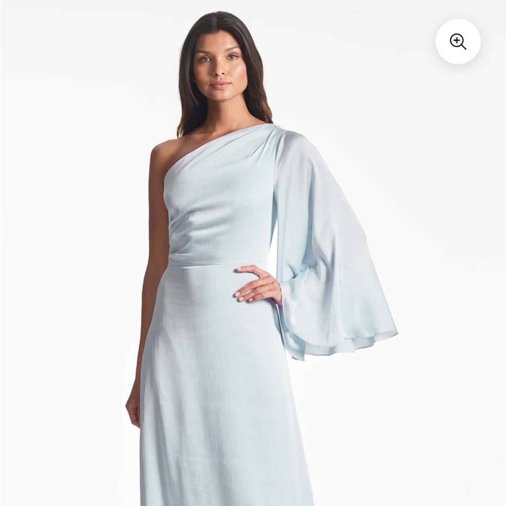 Sachin + Babi One-Shoulder Dress in Soft Blue